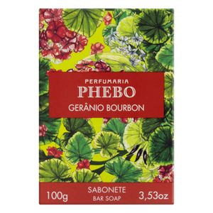 Sabonete Em Barra Phebo gerânio Bourbon 100g