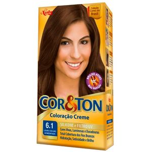 Tintura Niely Cor&Ton Louro Escuro Acinzentado 6.1