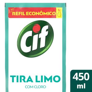 Limpador Banheiro Tira Limo Com Cloro Cif 450Ml