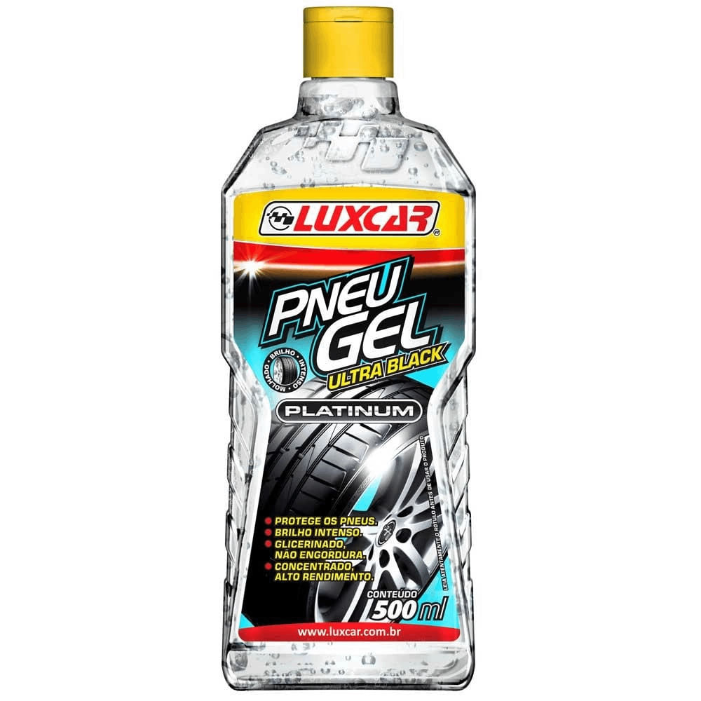Limpa Pneus gel Luxcar Ultra Black 500Ml | Conservação | Gigavc