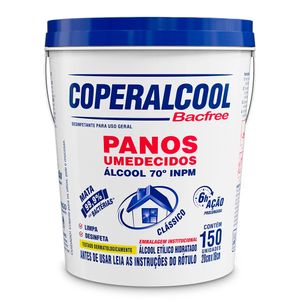 Panos Umedecidos Coperalcool Balde Clássico 150Un