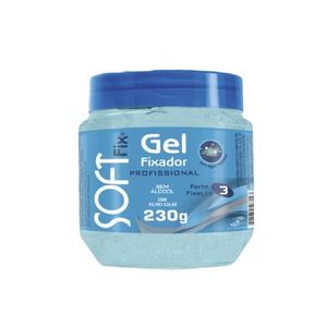 Gel Para Cabelo Soft Fix Forte Fixação 3 Pote 230g