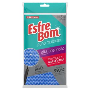 Pano Multiuso Esfrebom Azul 5Un