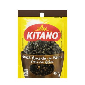 Pimenta-Do-Reino Preta Em grãos Kitano Pacote 15g