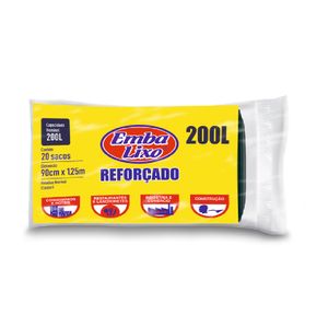Saco Embalixo Reforcado 200L C/20