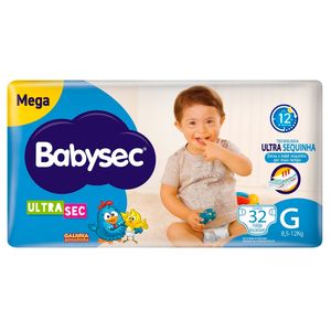 Fralda Infantil Babysec Ultrasec g 32 Unidades