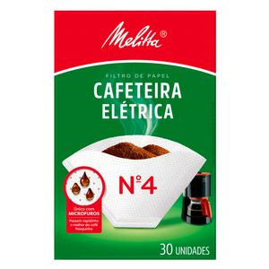 Filtro De Papel Cafeteira Elétrica N4 Melitta 30Un