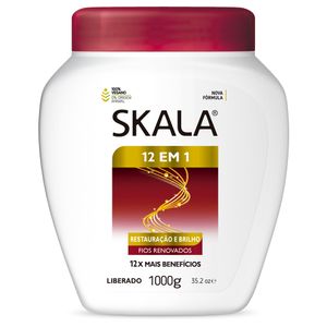 Creme De Hidratação Expert 12 Em 1 Fios Renovados 100% Vegano & 0% Origem Animal Skala 1kg