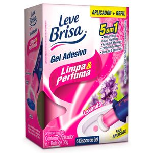 Gel Sanitário Adesivo Leve Brisa Lavanda Aparelho + Refil 36g