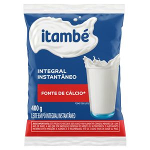 Leite Em Po Integral 400g Itambe Instantaneo Vit Sc