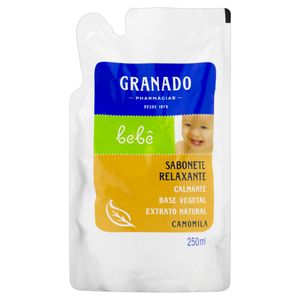 Refil Sabonete Líquido De glicerina granado Bebê Camomila 250Ml
