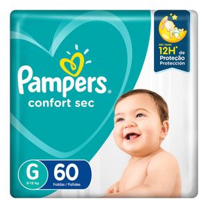 Fralda Pampers Confort Sec G C/60