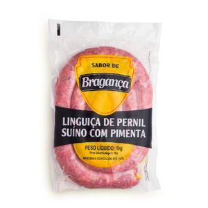 Linguiça Pernil Suíno Sabor De Bragança Pimenta 1Kg