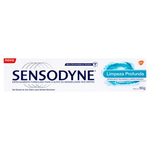 Sensodyne Limpeza Profunda Creme Dental Para Dentes Sensíveis 90g