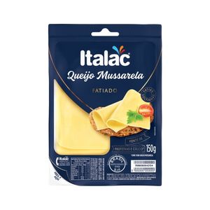 Queijo Mussarela Italac Fatiado Embalagem 150g
