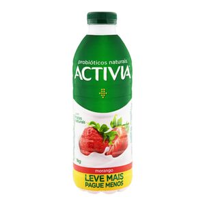 Leite Fermentado Líquido Sabor Morango Activia 1000g