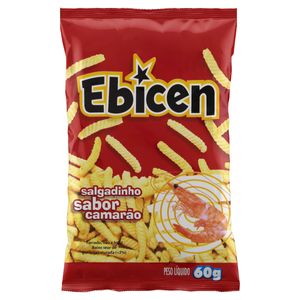 Salgadinhos Ebicen Camarão Pacote 60G