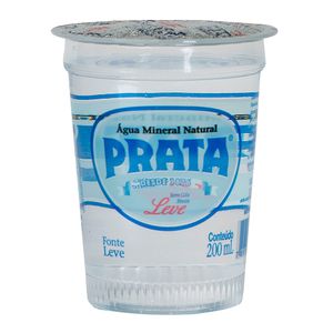 Água Mineral Sem gás Prata Copo 200Ml