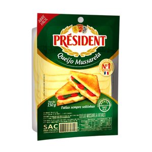 Queijo Mussarela Fatiada President 150g