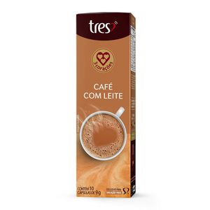Capsula De Café Com Leite 3 Corações 10Un