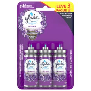Desodorizador Toque De Frescor Refil Lavanda glade 12Ml Leve 3 Pague 2