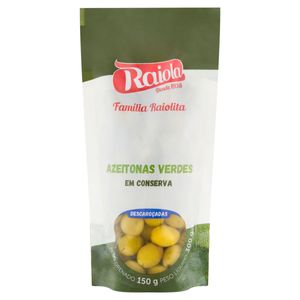 Azeitona Verde Raiola Descaroçada Sachê 150g