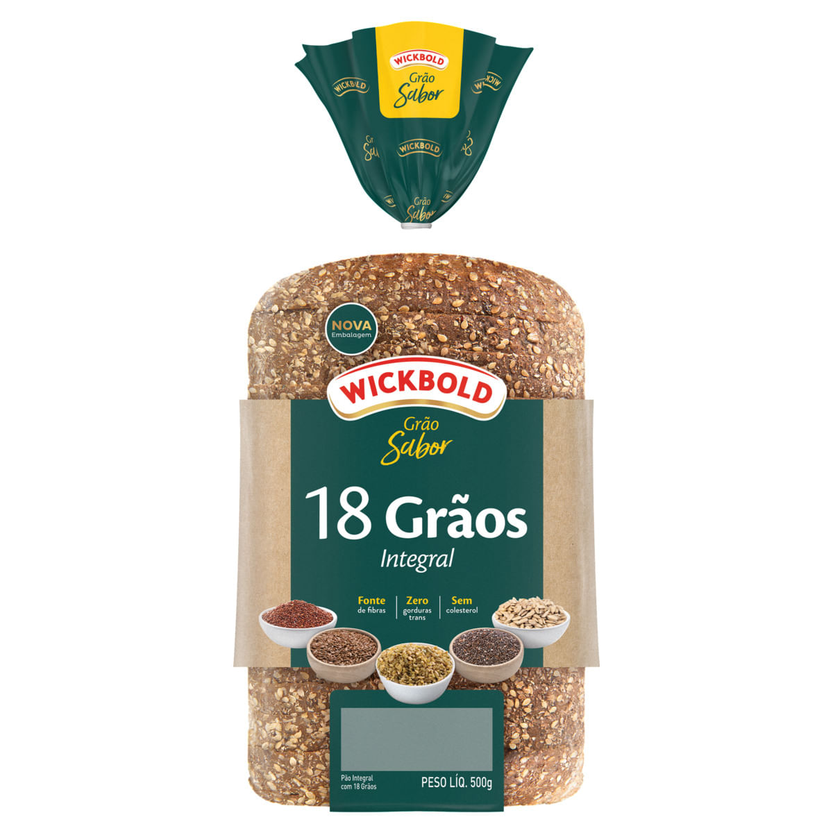 Pão Integral Wickbold grão Sabor 18 grãos 500g | Pão | Gigavc
