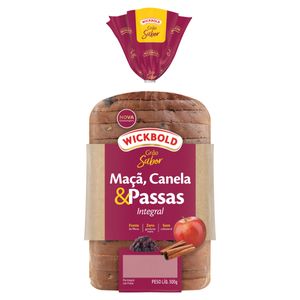 Pão Integral Maçã Canela E Passas Wickbold 450g