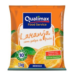 Refresco Em Pó Laranja Qualimax Embalagem 1Kg