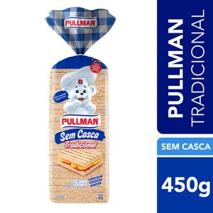 Pão De Forma Tradicional Sem Casca Pullman 450g