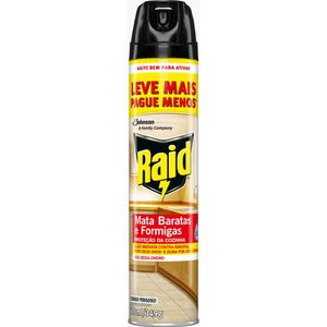 Inseticida Mata Baratas E Formigs Aerosol Raid 420Ml