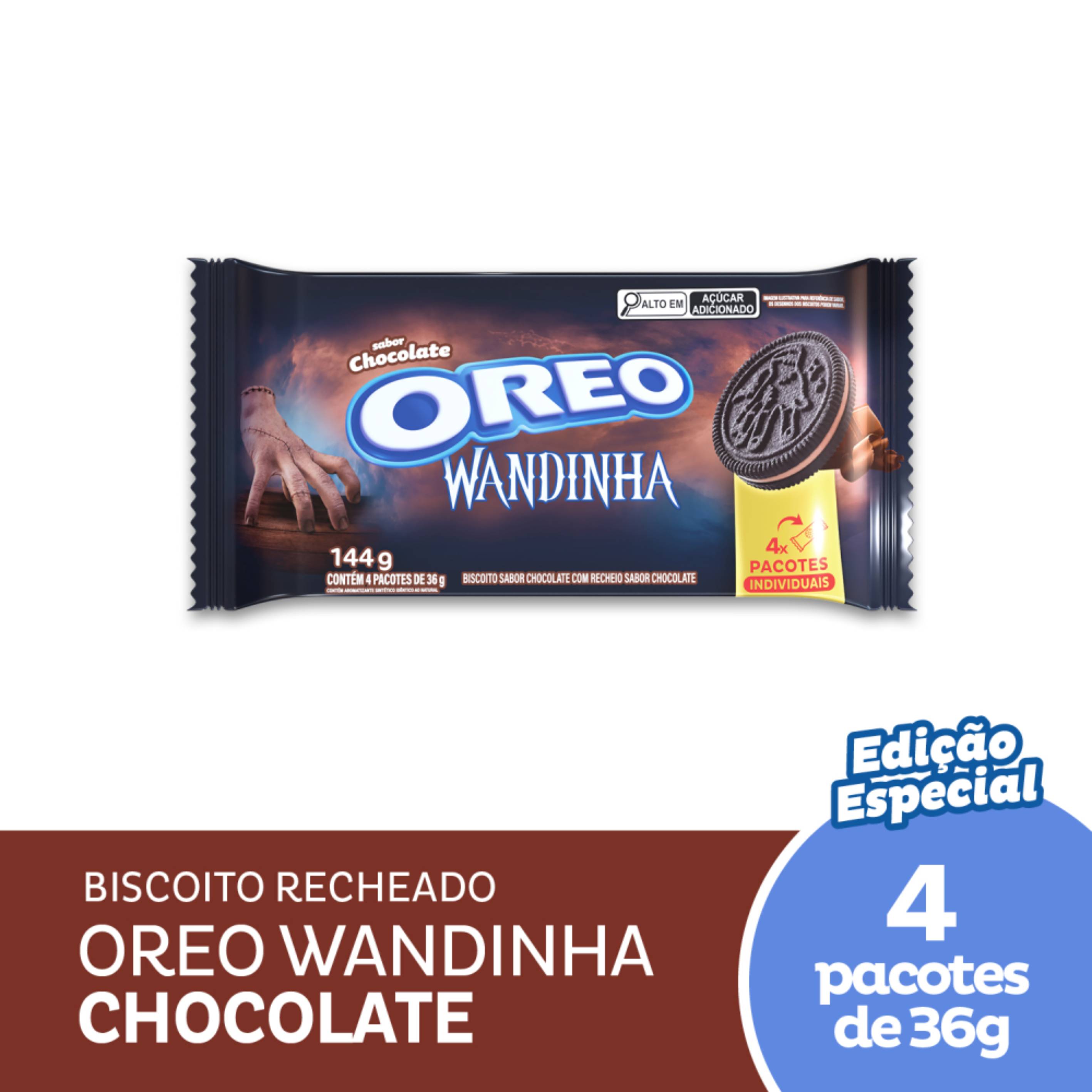 Biscoito Recheado Oreo Chocolate Multipack 144g | Biscoito Doce