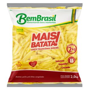Batata Pré Frita Tradicional Mais Batata Bem Brasil 2Kg