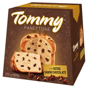 Panetone Com gotas De Chocolate Tommy 400g