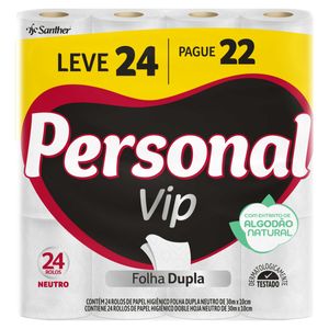 Papel Higiênico Folha Dupla Personal L24P22 30M