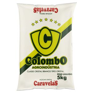 Açúcar Cristal Caravelas Colombo 5Kg