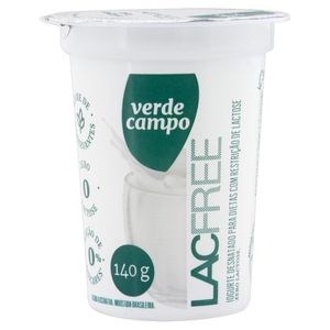 Iogurte Verde Campo Lacfree Natural Embalagem 140g