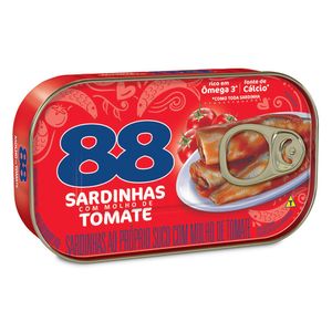 Sardinha 88 C/ Molho De Tomate Lata 75G
