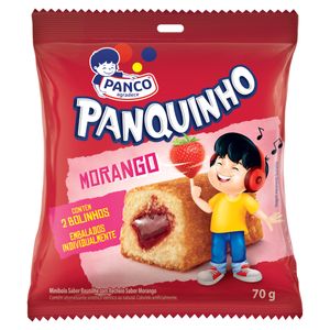 Bolinho Panquinho Baunilha E Morango Panco 70g