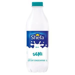 Leite UHT Semi Desnatado Shefa Garrafa 1l