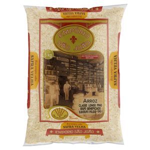 Arroz Branco Polido Longo E Fino Tipo 1 Empório São João 5Kg
