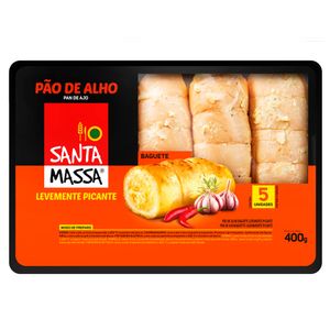Pão De Alho Levemente Picante Santa Massa 400g