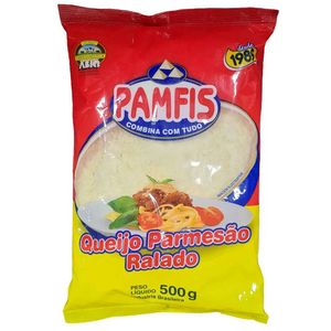 Queijo Parmesão Ralado Pamfis grosso Embalagem 500g