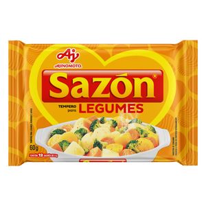 Tempero Em Pó Amarelo Legumes Sazón 60G