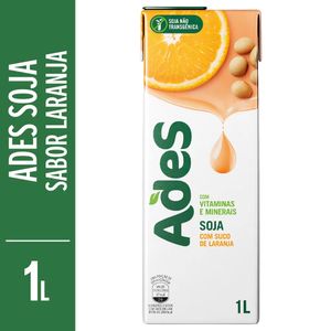 Bebida A Base De Soja Laranja Ades 1L