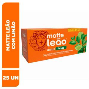 Chá Matte Leão Limão Sachê 25 Unidades