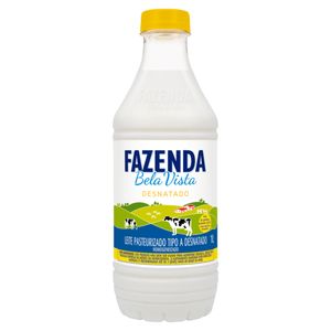 Leite Pasteurizado Fazenda Bela Vista Tipo A Desnatado 1L