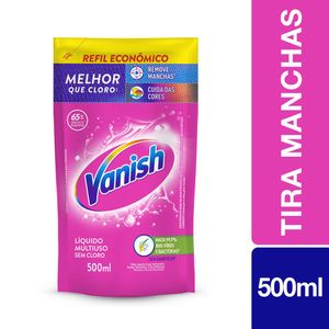 Tira Manchas Vanish Líquido Multiuso Para Roupas Coloridas Refileconômico 500ml