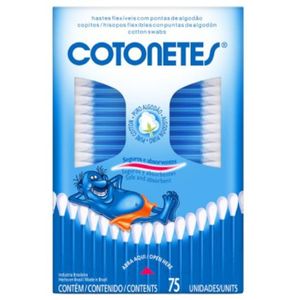 Hastes Flexíveis Cotonetes 75 Unidades