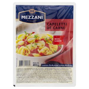 Capeletti Com Recheio De Carne Mezzani 400g